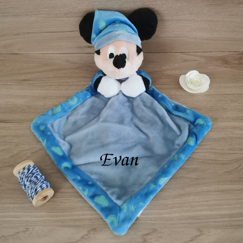Doudou mickey bleu Clearance